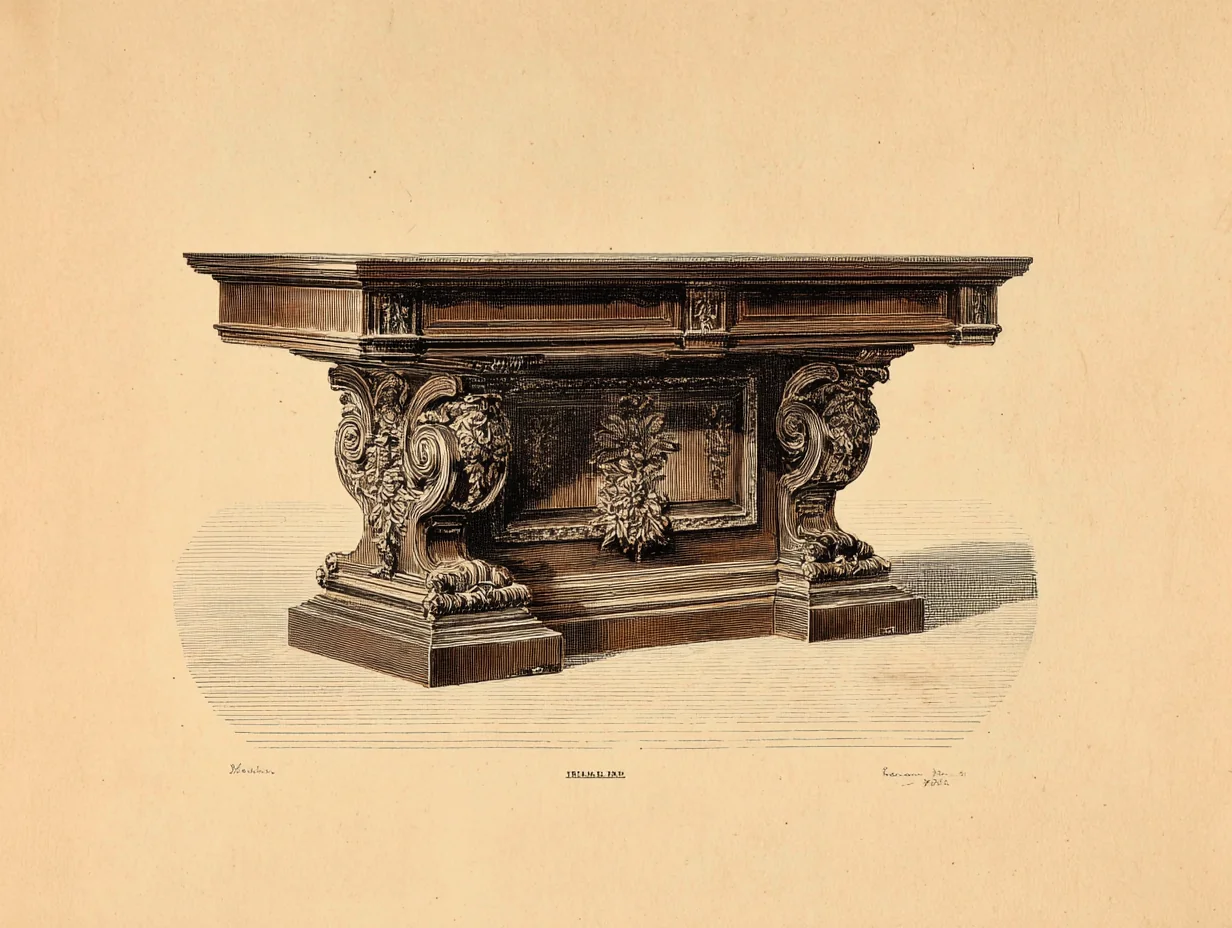 An American Empire piece — American sibling with heavier mahogany and brass mounts, post-1815