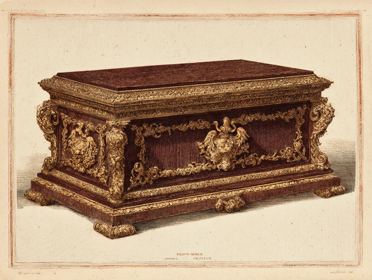A French Empire commode — Continental late-neoclassical with heavy gilt-bronze imperial mounts, contemporary to Regency