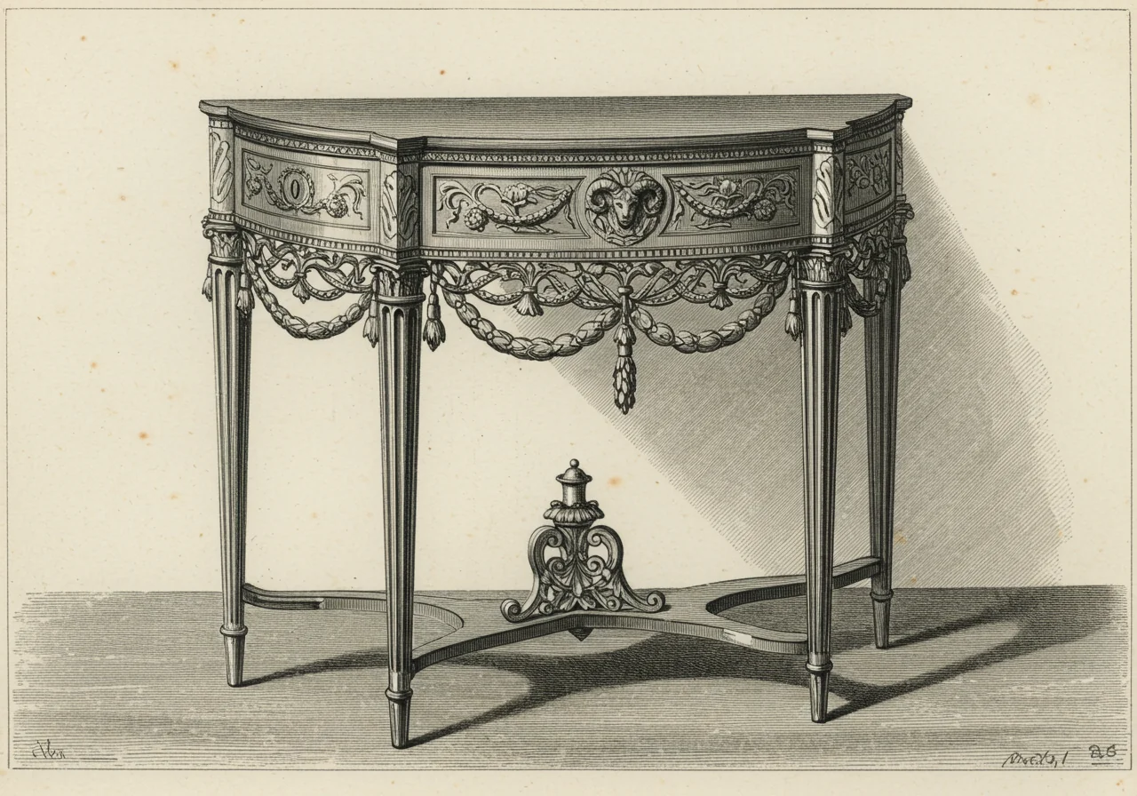 A Robert Adam designed chair — the architect-led source of English neoclassicism that Hepplewhite translated into the cabinet trade