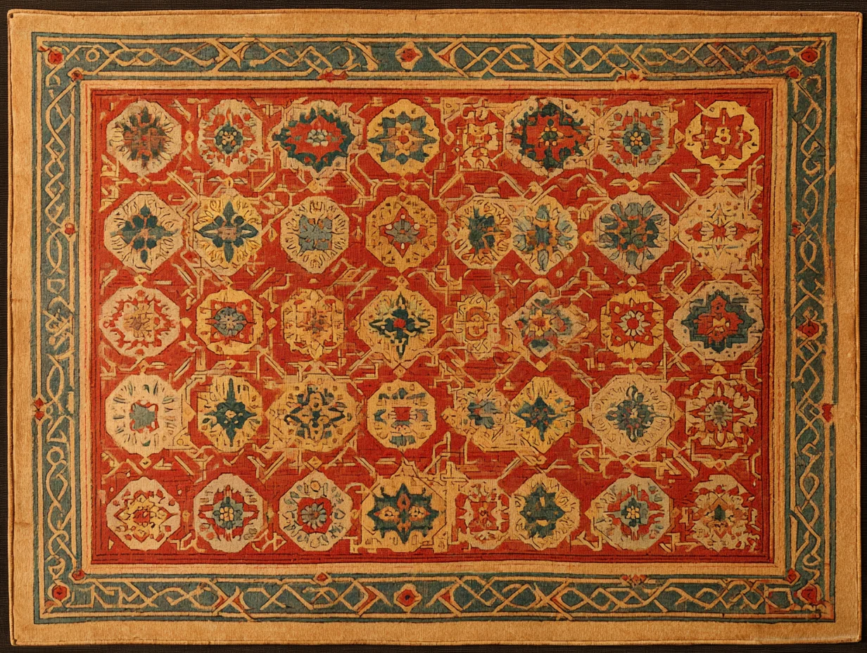 A 15th-c Holbein carpet — the medieval Anatolian antecedent of the Oushak tradition