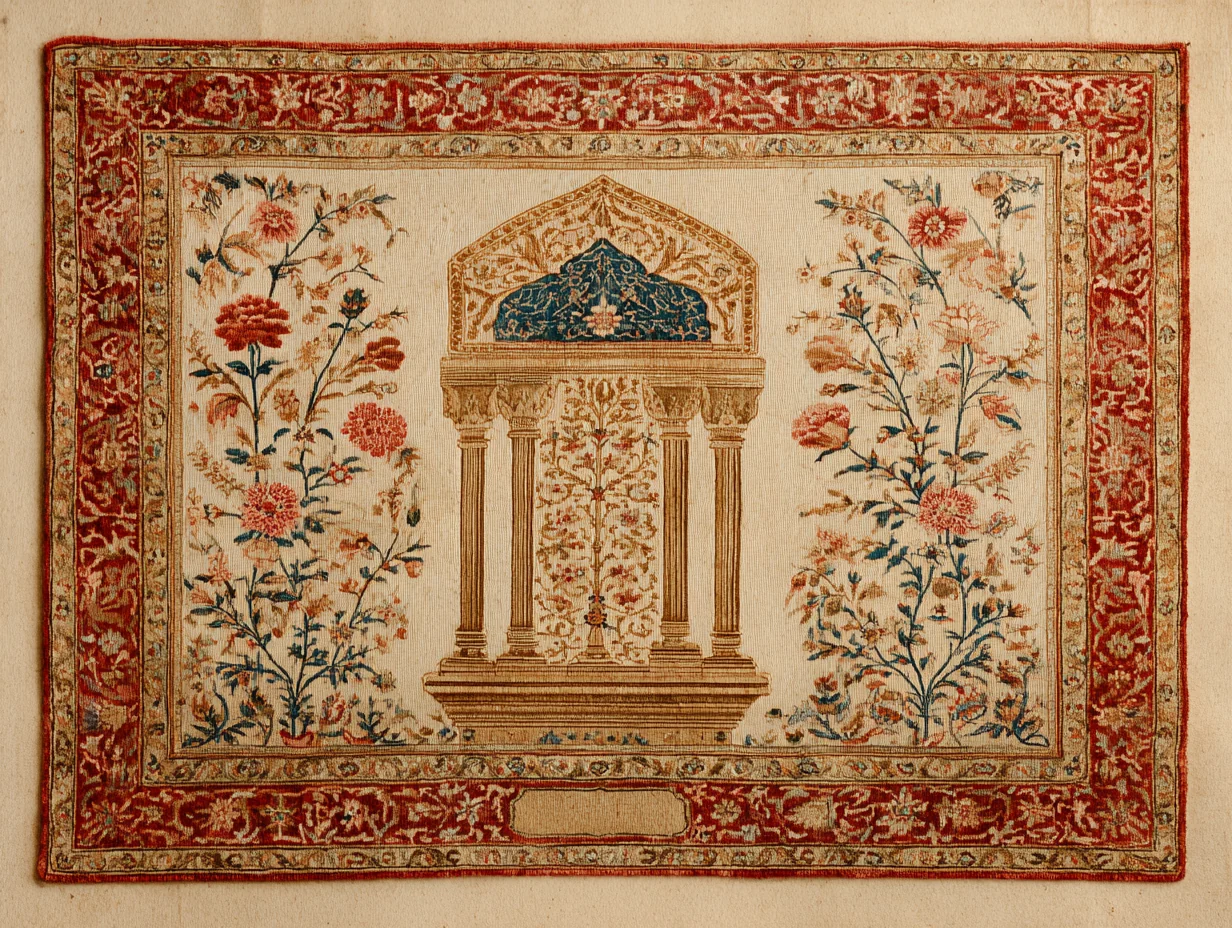 A Ghiordes rug — Anatolian prayer-rug centre, fine workshop production, distinct from village Oushak