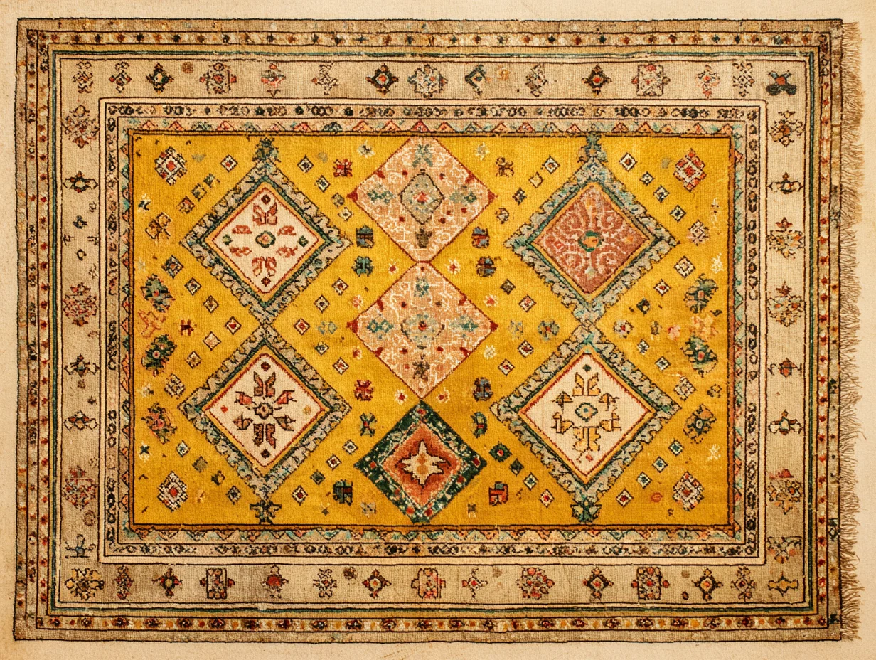 A Konya rug — central Anatolian production, distinct vocabulary from western Oushak