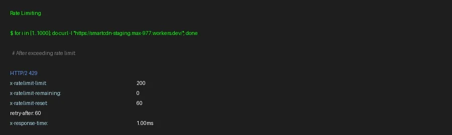 Rate Limiting